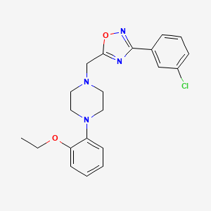 1-{[3-(3-chlorophenyl)-1,2,4-oxadiazol-5-yl]methyl}-4-(2-ethoxyphenyl)piperazine