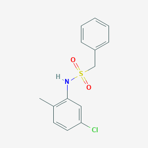 molecular formula C14H14ClNO2S B5698717 N-(5-chloro-2-methylphenyl)-1-phenylmethanesulfonamide 