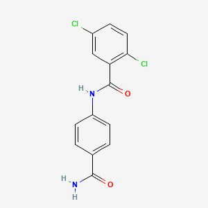 molecular formula C14H10Cl2N2O2 B5698746 N-[4-(aminocarbonyl)phenyl]-2,5-dichlorobenzamide 