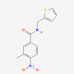 molecular formula C13H12N2O3S B5698802 3-methyl-4-nitro-N-(2-thienylmethyl)benzamide 