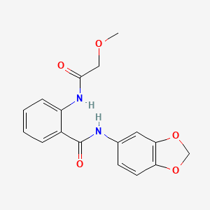 N-1,3-benzodioxol-5-yl-2-[(methoxyacetyl)amino]benzamide