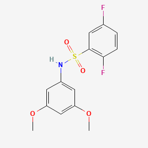 molecular formula C14H13F2NO4S B5698873 N-(3,5-dimethoxyphenyl)-2,5-difluorobenzenesulfonamide 