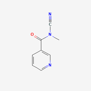 molecular formula C8H7N3O B569888 3-Pyridinecarboxamide,n-cyano-n-methyl- CAS No. 116009-24-6