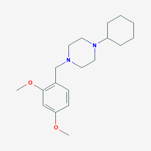 molecular formula C19H30N2O2 B5698922 1-cyclohexyl-4-(2,4-dimethoxybenzyl)piperazine 