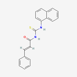 molecular formula C20H16N2OS B5698927 N-[(1-naphthylamino)carbonothioyl]-3-phenylacrylamide 