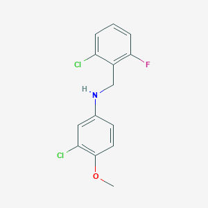 molecular formula C14H12Cl2FNO B5698945 (2-chloro-6-fluorobenzyl)(3-chloro-4-methoxyphenyl)amine 