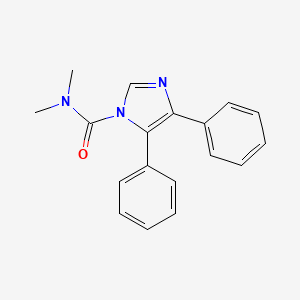 molecular formula C18H17N3O B5698955 N,N-dimethyl-4,5-diphenyl-1H-imidazole-1-carboxamide 