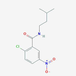 molecular formula C12H15ClN2O3 B5698966 2-chloro-N-(3-methylbutyl)-5-nitrobenzamide 
