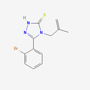 molecular formula C12H12BrN3S B5698968 5-(2-bromophenyl)-4-(2-methyl-2-propen-1-yl)-4H-1,2,4-triazole-3-thiol 