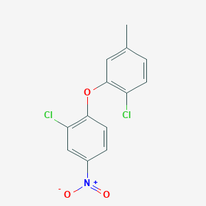 molecular formula C13H9Cl2NO3 B5698971 2-chloro-1-(2-chloro-5-methylphenoxy)-4-nitrobenzene 
