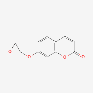 molecular formula C11H8O4 B569900 7-(Oxiranyloxy)-2H-1-benzopyran-2-one CAS No. 120876-05-3