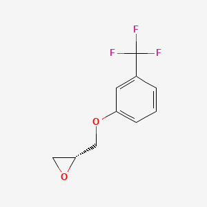 molecular formula C10H9F3O2 B569901 (R)-2-((3-(Trifluoromethyl)phenoxy)methyl)oxirane CAS No. 124679-15-8