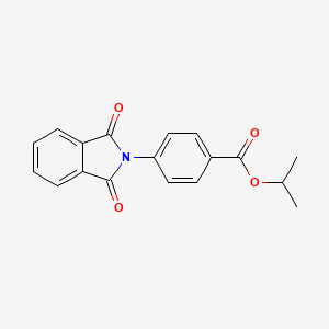 molecular formula C18H15NO4 B5699027 isopropyl 4-(1,3-dioxo-1,3-dihydro-2H-isoindol-2-yl)benzoate 
