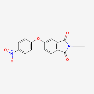 molecular formula C18H16N2O5 B5699037 2-tert-butyl-5-(4-nitrophenoxy)-1H-isoindole-1,3(2H)-dione 