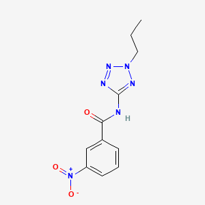 molecular formula C11H12N6O3 B5699044 3-nitro-N-(2-propyl-2H-tetrazol-5-yl)benzamide 