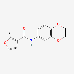 molecular formula C14H13NO4 B5699057 N-(2,3-dihydro-1,4-benzodioxin-6-yl)-2-methyl-3-furamide 
