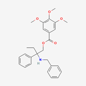 molecular formula C27H31NO5 B569913 N-Benzy N,N-Didesmethyl Trimebutine CAS No. 1246817-32-2