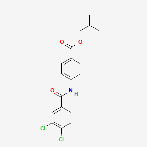 molecular formula C18H17Cl2NO3 B5699132 isobutyl 4-[(3,4-dichlorobenzoyl)amino]benzoate 
