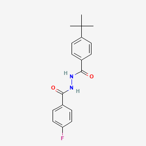 4-tert-butyl-N'-(4-fluorobenzoyl)benzohydrazide