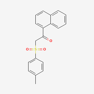molecular formula C19H16O3S B5699201 2-[(4-methylphenyl)sulfonyl]-1-(1-naphthyl)ethanone 