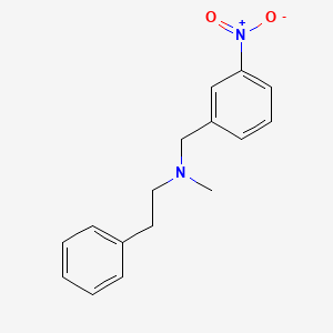 molecular formula C16H18N2O2 B5699216 N-methyl-N-(3-nitrobenzyl)-2-phenylethanamine 