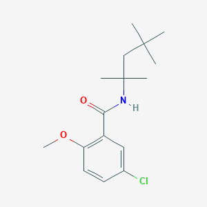 molecular formula C16H24ClNO2 B5699233 5-chloro-2-methoxy-N-(1,1,3,3-tetramethylbutyl)benzamide 