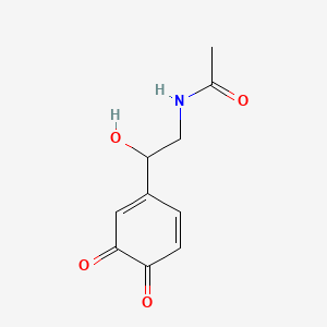 molecular formula C10H11NO4 B569926 N-[2-(3,4-Dioxo-1,5-cyclohexadien-1-yl)-2-hydroxyethyl]acetamide CAS No. 118314-53-7