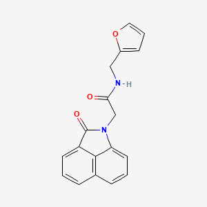molecular formula C18H14N2O3 B5699263 N-(2-furylmethyl)-2-(2-oxobenzo[cd]indol-1(2H)-yl)acetamide 