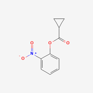 molecular formula C10H9NO4 B5699280 2-nitrophenyl cyclopropanecarboxylate 