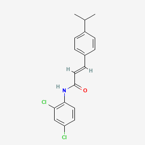 molecular formula C18H17Cl2NO B5699301 N-(2,4-dichlorophenyl)-3-(4-isopropylphenyl)acrylamide 
