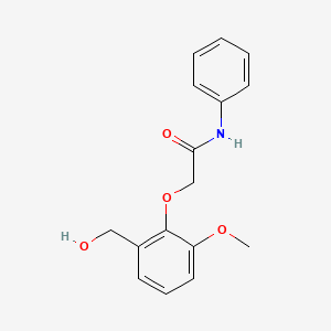 molecular formula C16H17NO4 B5699305 2-[2-(hydroxymethyl)-6-methoxyphenoxy]-N-phenylacetamide CAS No. 693822-68-3
