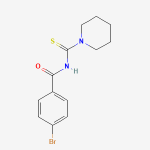 molecular formula C13H15BrN2OS B5699312 4-bromo-N-(1-piperidinylcarbonothioyl)benzamide 