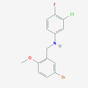 (5-bromo-2-methoxybenzyl)(3-chloro-4-fluorophenyl)amine