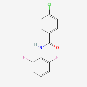 molecular formula C13H8ClF2NO B5699336 4-chloro-N-(2,6-difluorophenyl)benzamide 