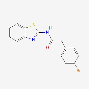 molecular formula C15H11BrN2OS B5699365 N-1,3-benzothiazol-2-yl-2-(4-bromophenyl)acetamide 