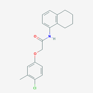 molecular formula C19H20ClNO2 B5699376 2-(4-chloro-3-methylphenoxy)-N-(5,6,7,8-tetrahydro-1-naphthalenyl)acetamide 