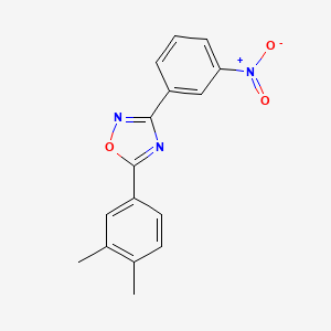 molecular formula C16H13N3O3 B5699410 5-(3,4-dimethylphenyl)-3-(3-nitrophenyl)-1,2,4-oxadiazole 