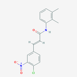 molecular formula C17H15ClN2O3 B5699415 3-(4-chloro-3-nitrophenyl)-N-(2,3-dimethylphenyl)acrylamide 