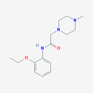 molecular formula C15H23N3O2 B5699426 N-(2-ethoxyphenyl)-2-(4-methyl-1-piperazinyl)acetamide 