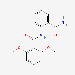 molecular formula C16H16N2O4 B5699440 N-[2-(aminocarbonyl)phenyl]-2,6-dimethoxybenzamide 