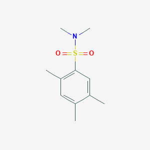 molecular formula C11H17NO2S B5699444 N,N,2,4,5-pentamethylbenzenesulfonamide 