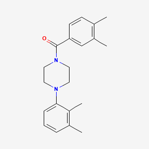 molecular formula C21H26N2O B5699466 1-(3,4-dimethylbenzoyl)-4-(2,3-dimethylphenyl)piperazine 