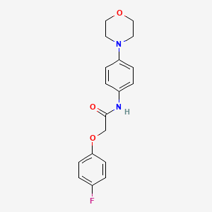 2-(4-fluorophenoxy)-N-[4-(4-morpholinyl)phenyl]acetamide