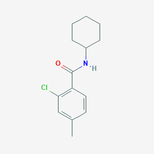molecular formula C14H18ClNO B5699490 2-chloro-N-cyclohexyl-4-methylbenzamide 