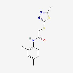 molecular formula C13H15N3OS2 B5699515 N-(2,4-dimethylphenyl)-2-[(5-methyl-1,3,4-thiadiazol-2-yl)thio]acetamide 