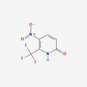 molecular formula C6H3F3N2O3 B569952 5-Nitro-6-(trifluoromethyl)pyridin-2(1H)-one CAS No. 117519-19-4