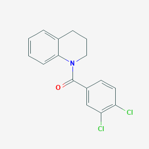 molecular formula C16H13Cl2NO B5699529 1-(3,4-dichlorobenzoyl)-1,2,3,4-tetrahydroquinoline CAS No. 306766-50-7
