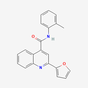 molecular formula C21H16N2O2 B5699555 2-(2-furyl)-N-(2-methylphenyl)-4-quinolinecarboxamide 