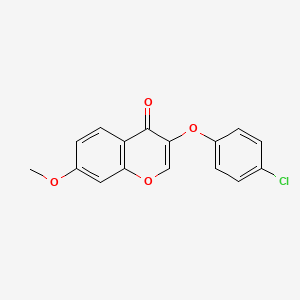 molecular formula C16H11ClO4 B5699591 3-(4-chlorophenoxy)-7-methoxy-4H-chromen-4-one 