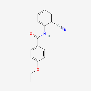 molecular formula C16H14N2O2 B5699604 N-(2-cyanophenyl)-4-ethoxybenzamide CAS No. 333442-31-2